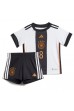 Fotbalové Dres Německo Leon Goretzka #8 Dětské Domácí Oblečení MS 2022 Krátký Rukáv (+ trenýrky)